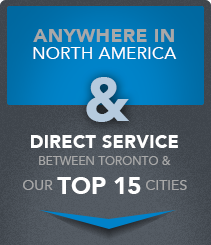 Shiping from Toronto to anywhere in North America