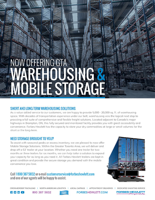 Forbes-Hewlett Logistics Online Brochure